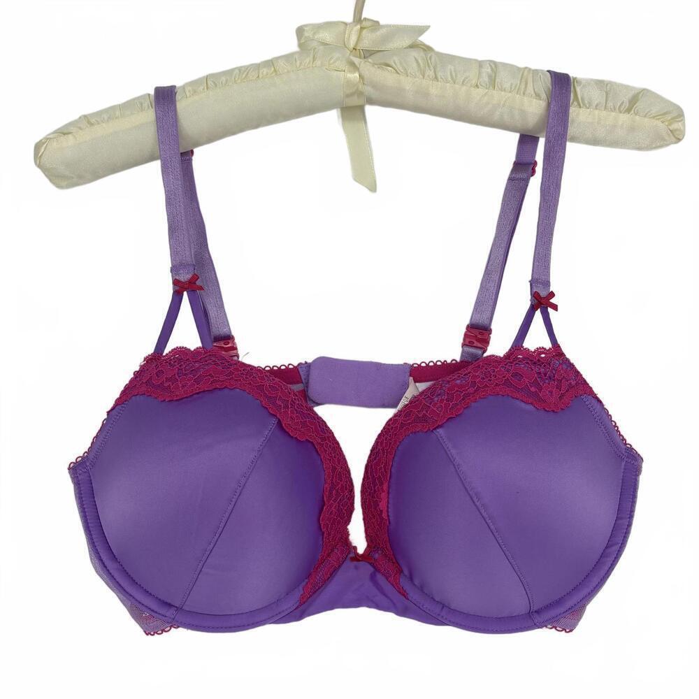 Victoria's Secret Tease Purple and Pink Lace Bra